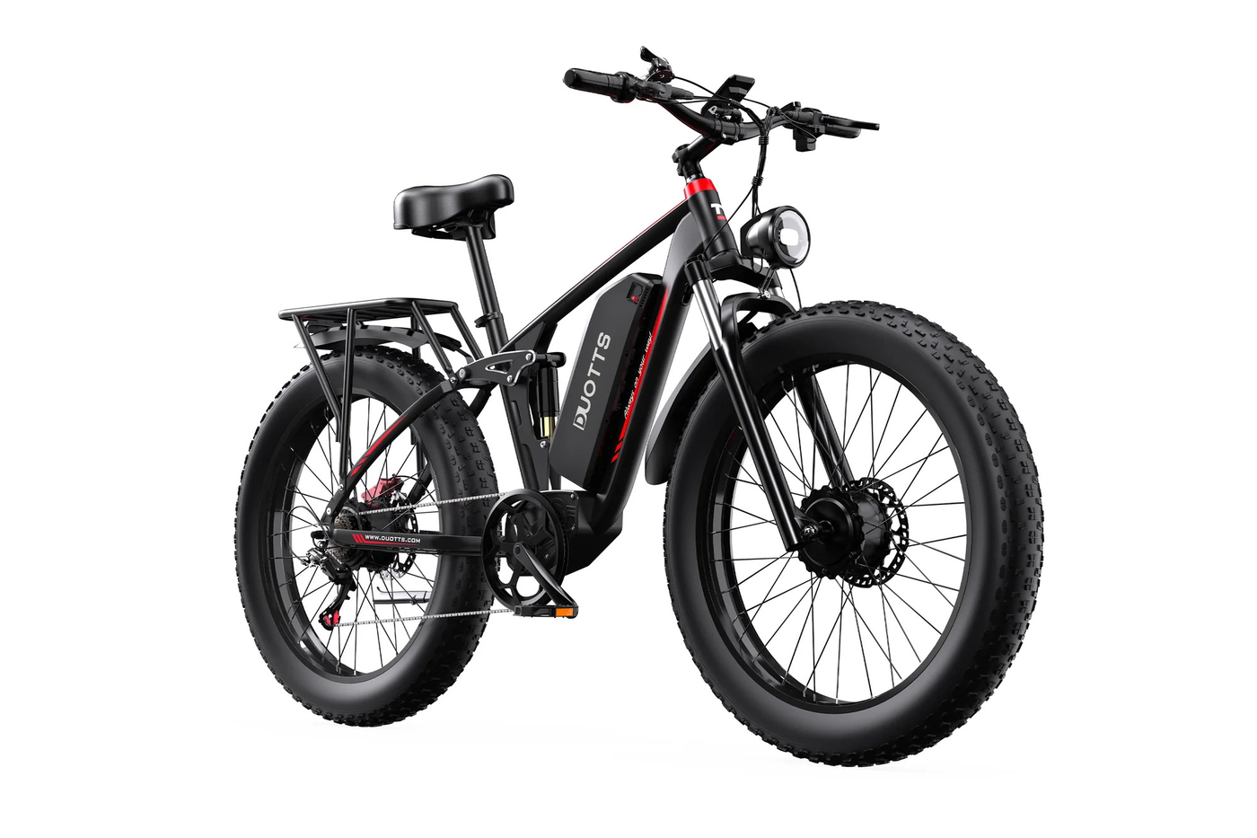 Duotts S26 Electric Bike - Dual 750W Motors, 120km Range & Full Suspension