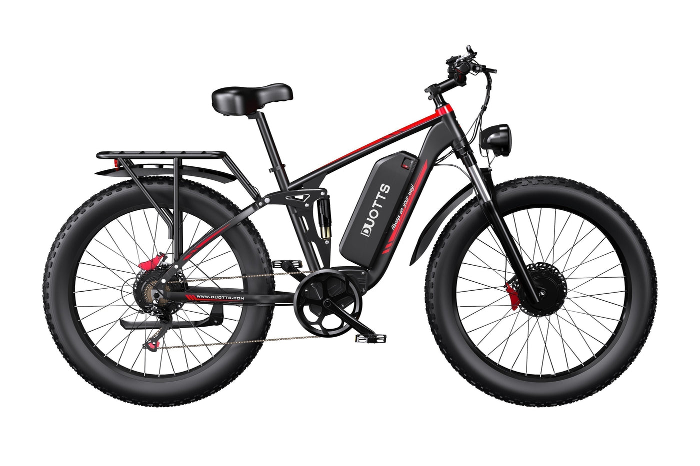 Duotts S26 Electric Bike - Dual 750W Motors, 120km Range & Full Suspension