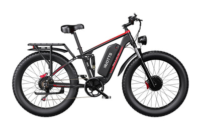 Duotts S26 Electric Bike - Dual 750W Motors, 120km Range & Full Suspension